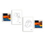 Wallity Cuadro Decorativo de 4 Piezas en MDF Multicolor